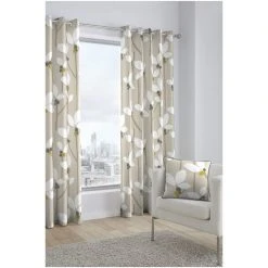 Fusion Natural Kalmar Eyelet Curtains