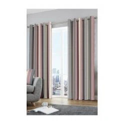 Fusion Pink Whitworth Stripe Lined Eyelet Curtains -Fusion Shop unnamed file 11