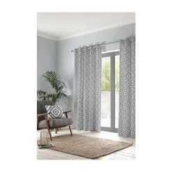 Fusion Grey Navaho Cotton Eyelet Curtains -Fusion Shop unnamed file 118