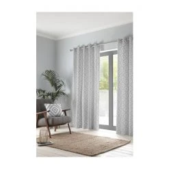 Fusion Grey Navaho Cotton Eyelet Curtains -Fusion Shop unnamed file 120