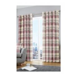 Fusion Grey Balmoral Check Lined Eyelet Curtains -Fusion Shop unnamed file 131