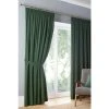 Fusion Green Dijon Pencil Pleat Curtains