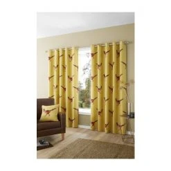 Fusion Yellow Pheasant Eyelet Curtains -Fusion Shop unnamed file 158