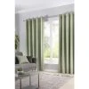 Fusion Green Sorbonne Eyelet Curtains