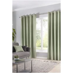 Fusion Green Sorbonne Eyelet Curtains -Fusion Shop unnamed file 189