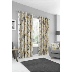 Fusion Yellow Ensley Eyelet Curtains -Fusion Shop unnamed file 194