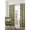 Fusion Green Woodland Eyelet Curtains