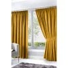 Fusion Yellow Dijon Pencil Pleat Curtains