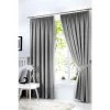 Fusion Silver Dijon Pencil Pleat Curtains