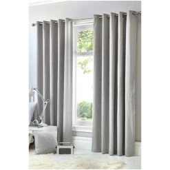 Fusion Silver Sorbonne Eyelet Curtains -Fusion Shop unnamed file 226