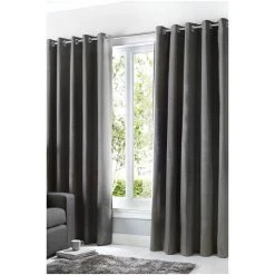 Fusion Grey Sorbonne Eyelet Curtains -Fusion Shop unnamed file 239