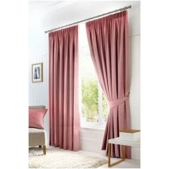 Fusion Pink Dijon Pencil Pleat Curtains -Fusion Shop unnamed file 243