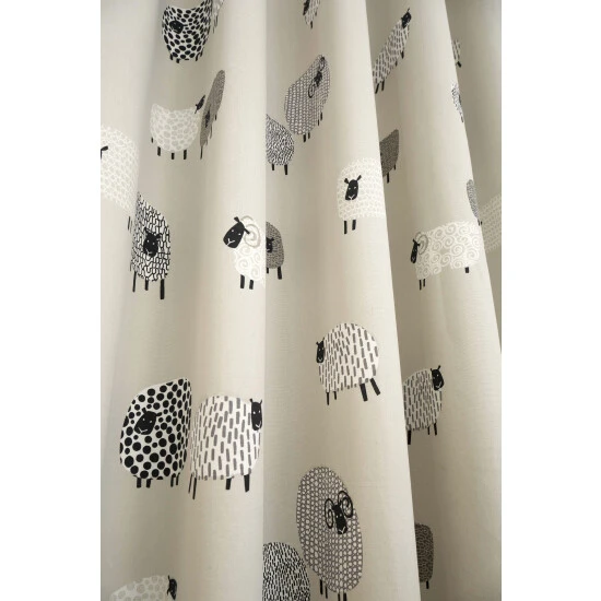 Fusion Natural Dotty Sheep Curtains 3 Fusion Natural Dotty Sheep Curtains - Image 3
