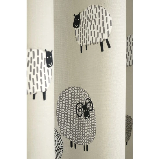 Fusion Natural Dotty Sheep Curtains 4 Fusion Natural Dotty Sheep Curtains - Image 4