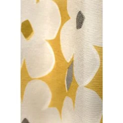 Fusion Ochre Yellow Aura Retro Floral Lined Eyelet Curtains -Fusion Shop unnamed file 308