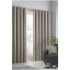 Fusion Natural Strata Eyelet Dim Out Curtains Eyelet Curtains