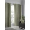 Fusion Green Strata Eyelet Dim Out Curtains Eyelet Curtains