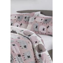Fusion Pink Dotty Sheep Duvet Cover And Pillowcase Set -Fusion Shop unnamed file 389