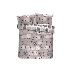 Fusion Pink Dotty Sheep Duvet Cover And Pillowcase Set -Fusion Shop unnamed file 391