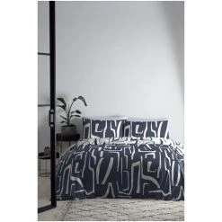 Fusion Aria Blue Duvet Cover And Pillowcase Set