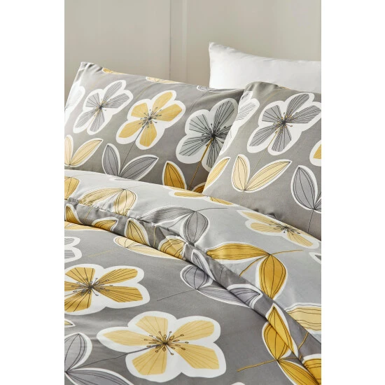Fusion Grey Thea Duvet Cover And Pillowcase Set 2 Fusion Grey Thea Duvet Cover And Pillowcase Set - Image 2