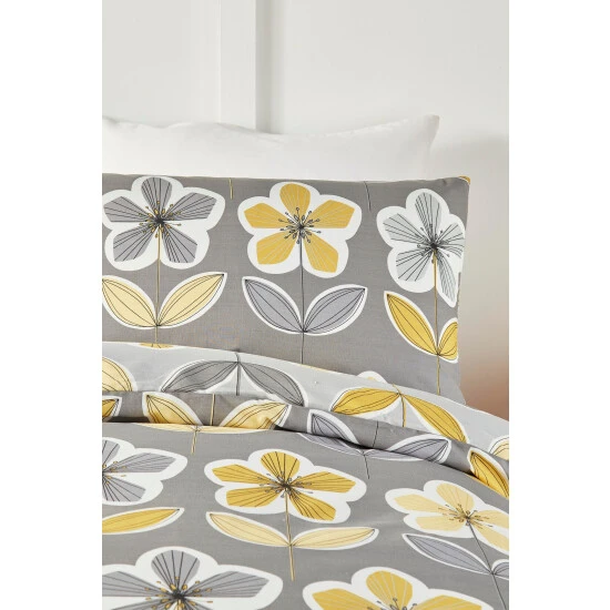Fusion Grey Thea Duvet Cover And Pillowcase Set 3 Fusion Grey Thea Duvet Cover And Pillowcase Set - Image 3