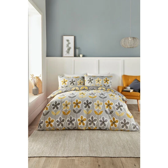 Fusion Grey Thea Duvet Cover And Pillowcase Set 4 Fusion Grey Thea Duvet Cover And Pillowcase Set - Image 4