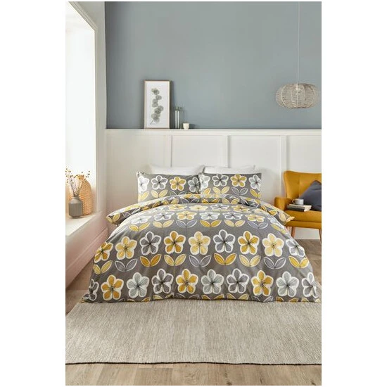 Fusion Grey Thea Duvet Cover And Pillowcase Set 5 Fusion Grey Thea Duvet Cover And Pillowcase Set - Image 5