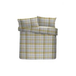 Fusion Ochre Yellow Check Duvet Cover And Pillowcase Set -Fusion Shop unnamed file 483