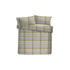 Fusion Ochre Yellow Check Duvet Cover And Pillowcase Set -Fusion Shop unnamed file 485