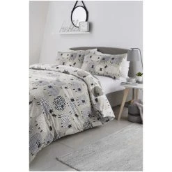Fusion Natural Dotty Sheep Duvet Cover And Pillowcase Set