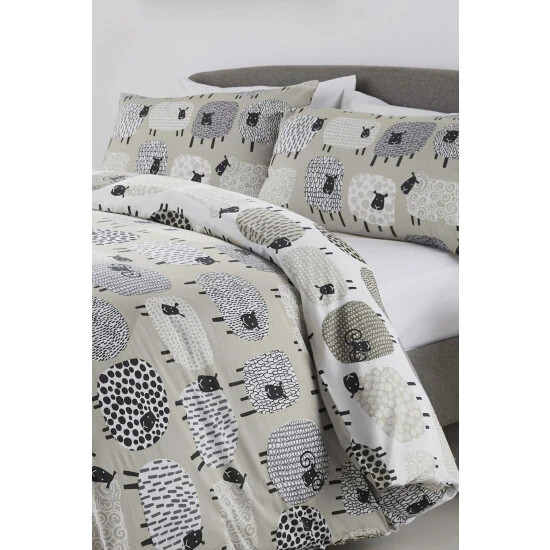 Fusion Natural Dotty Sheep Duvet Cover And Pillowcase Set 3 Fusion Natural Dotty Sheep Duvet Cover And Pillowcase Set - Image 3