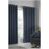 Fusion Blue Strata Eyelet Dim Out Curtains Eyelet Curtains