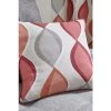 Fusion Red Lennox Square Cushion