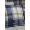 Fusion Blue Balmoral Check Square Cushion