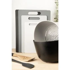 Fusion 4 Pack Black Chopping Boards