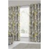 Fusion Yellow Tropical Eyelet Curtains