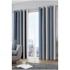Fusion Pink Whitworth Stripe Lined Eyelet Curtains
