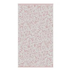 Fusion Pink Animal Print Jacquard Towel